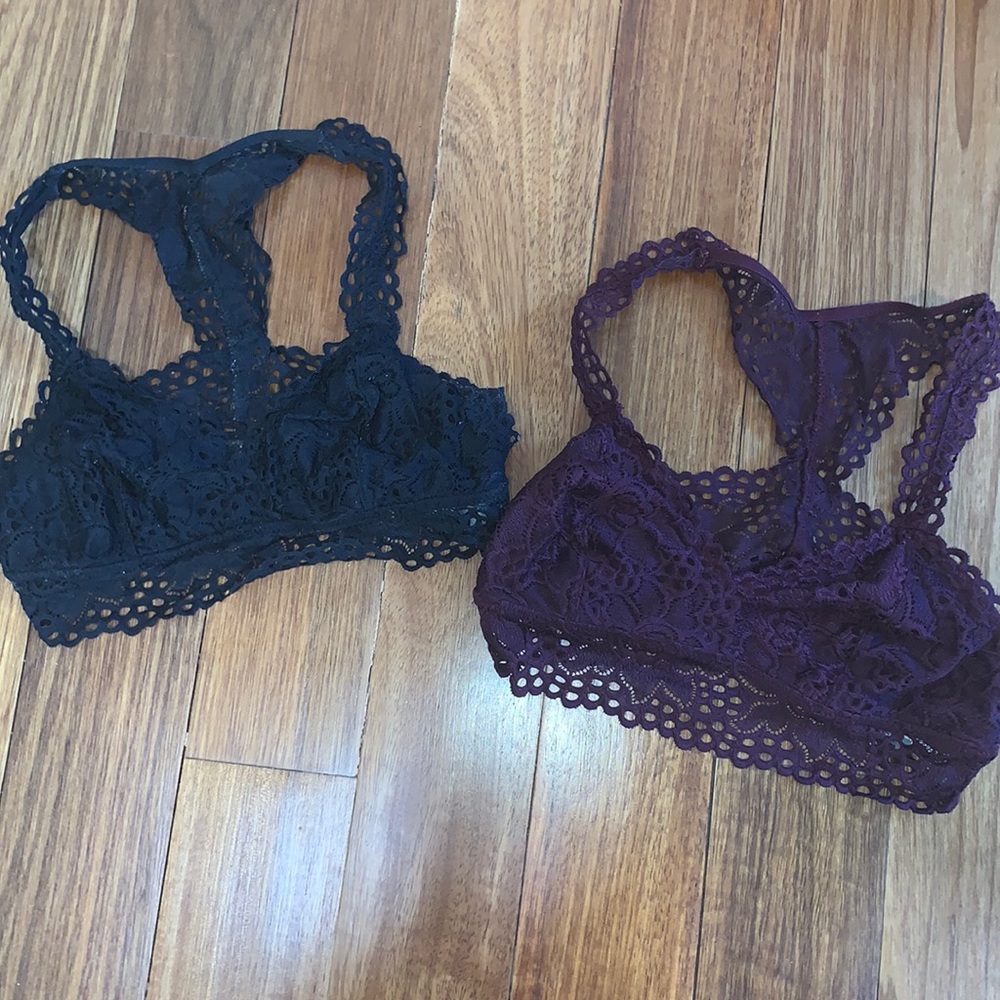 Aerie racerback lace bralettes